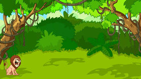 lion chase