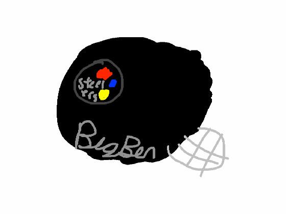 Pittsburgh Steelers Helmet Signed By Big Ben aka (Ben Rotlhisberger)