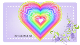 Rainbow Hearts! Happy valentines day!