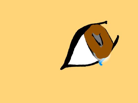 brown eyes crying