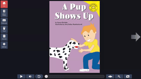 A pup shows up book