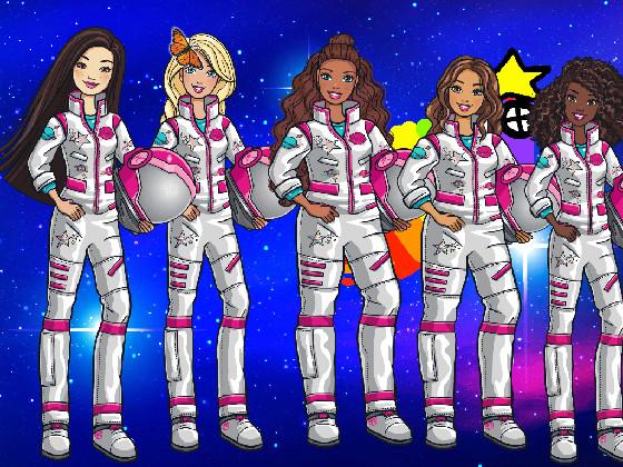barbie family in outer space