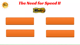 The Need for Speed II. A car racing game by Surya&#039;s Creations