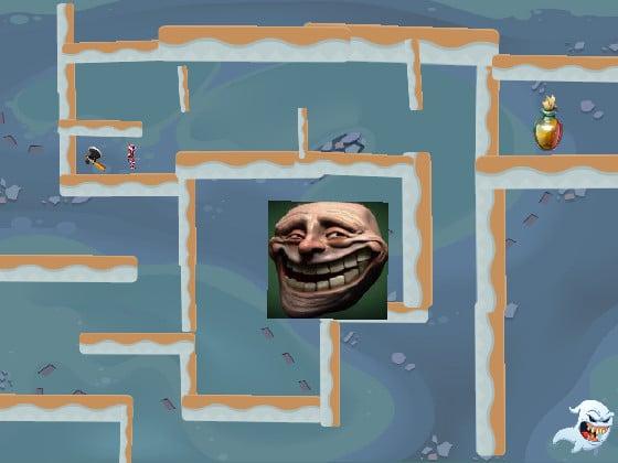 Scary Maze Game troll face