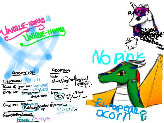 Unique-icorns and Unique-ihorns 🦄🐲 (Adoption and Information) a Species by SeaScapeStudios 1 1