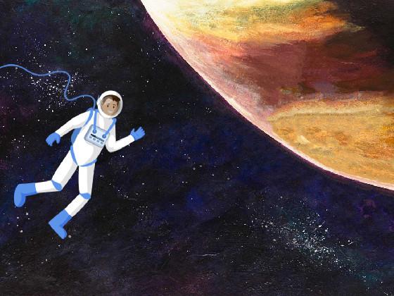 press in the space man loll