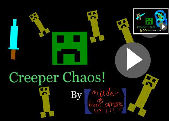 (Boss!)Minecraft/among us creeper chaos!,