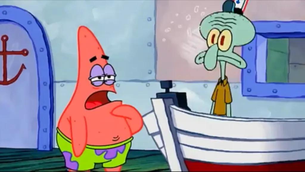 Squidward being Squidward