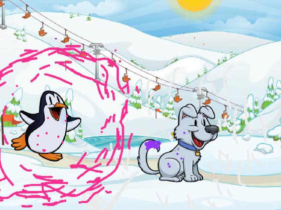 snowing in the winter