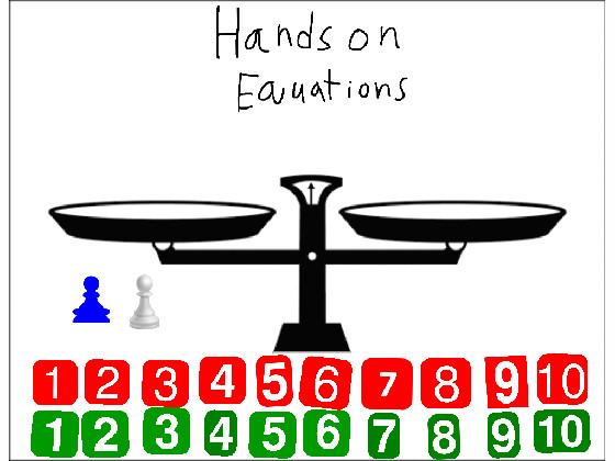 Hands On Equations (Only works with computer)