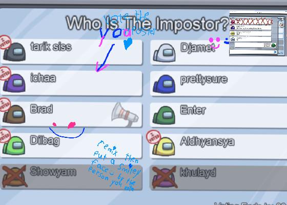 Vote the imposter now 1