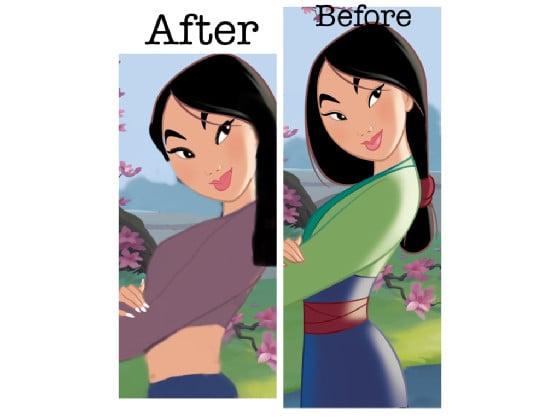 before and after mulan
