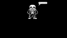 A little chat with Sans