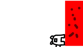 Dumb dumb runs into wall