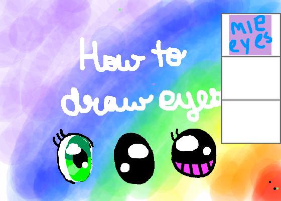 How to draw eyes: 3 different styles