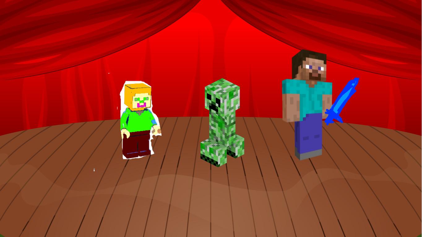 minecraft band with steve