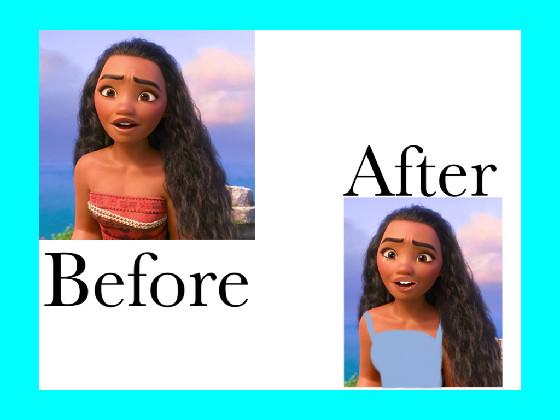 before and after moana