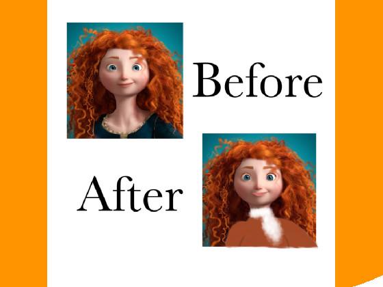 Before and after Merida