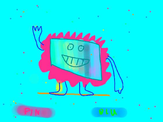 talk with pink monster