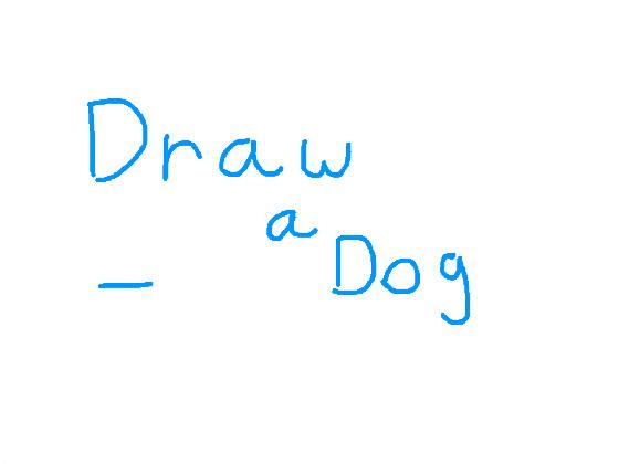 How to draw a dog