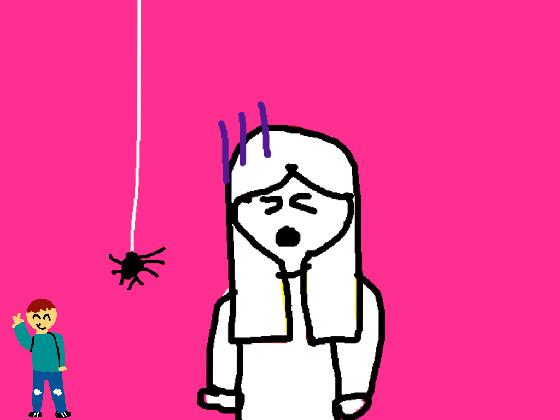 Spider scare animation