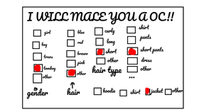 RE:I will make you a oc!!!