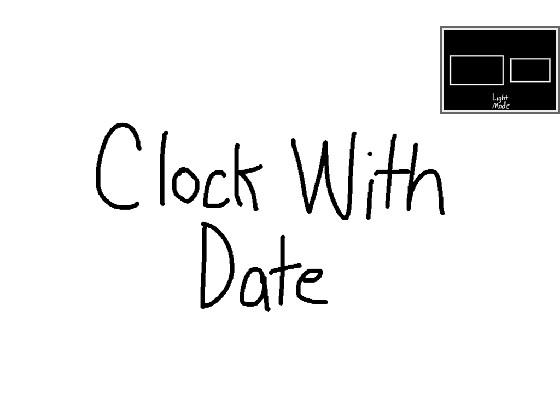 Clock With Date 1