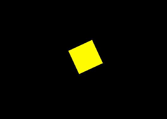 3D running square chick 1