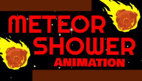 Meteor Shower Animation