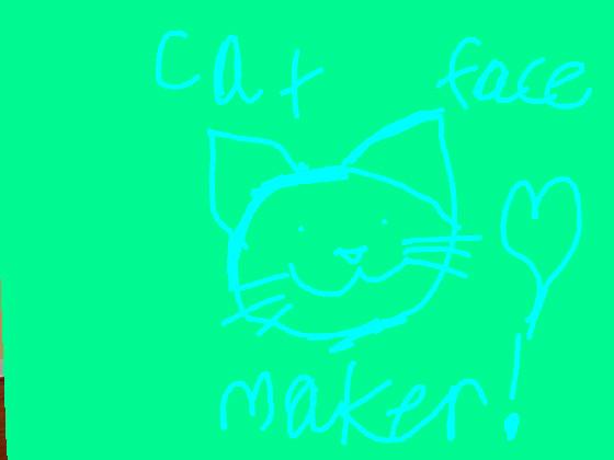 Cat face maker glitch master