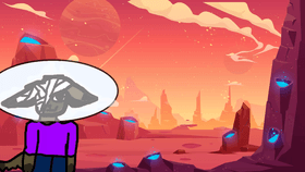 Taiga is exploring an alien planet