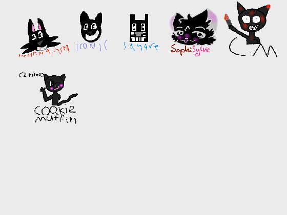 cartoon cat in different styles