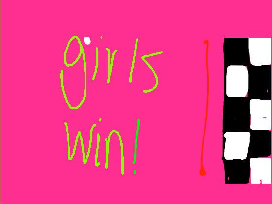 girls vs boys race