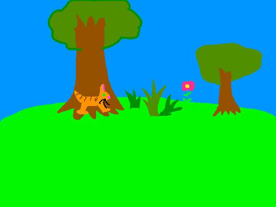 Cat in a garden