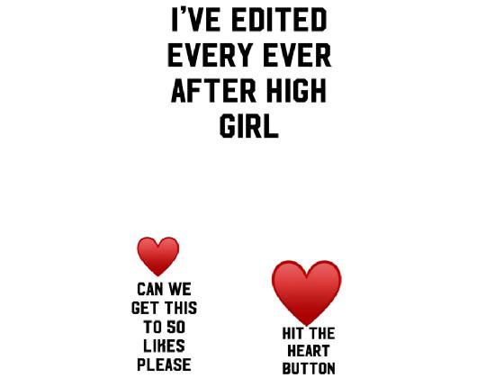 I edited every ever after high girl