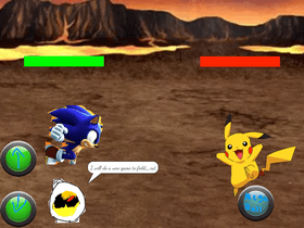 sonic vs pikachu first battle
