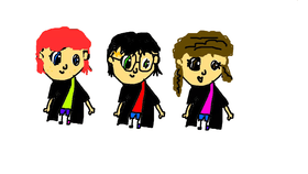 Talk to Harry, Ron and Hermione!