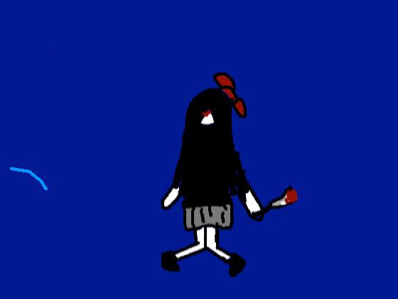 I drew creepy girl