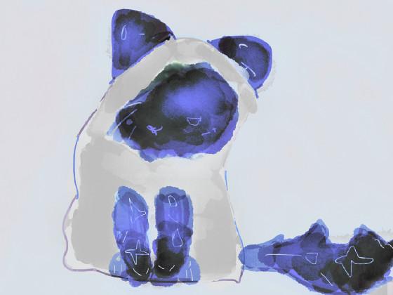 Glow in the dark cat :&gt;