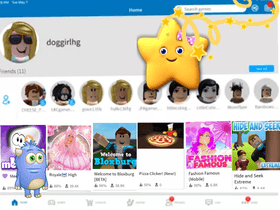 Twinkle the Star and Codey’s Roblox home screen