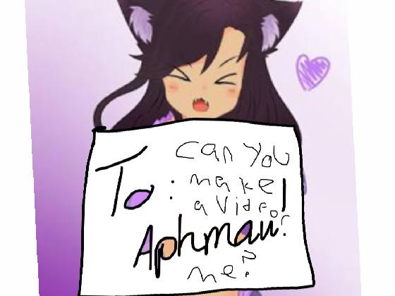 Talk To Aphmau! message 1