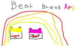 bear bread art