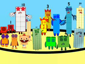 Numberblocks Band with cub