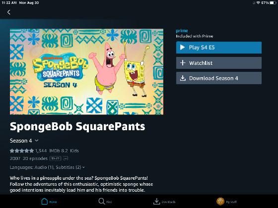 Watch sponge bob 
