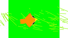 spring with flying bird