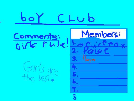 boy club (NO GIRLS) 1 1
