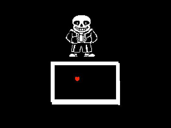 UNDERTALE FIGHT WITH SANS 1