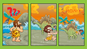Caveman dies