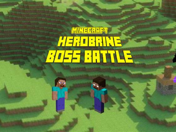 minecraft herobrine boss battle beta