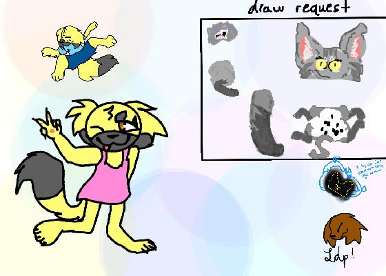 to:lazy dog art request!